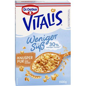 Müsli Dr.Oetker Vitalis Weniger süß, Knusper pur