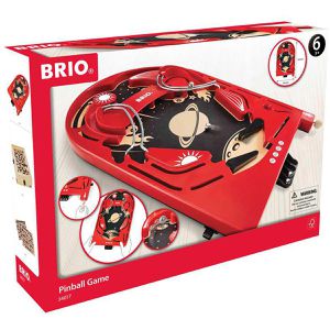 Produktbild für Geschicklichkeitsspiel BRIO 34017, Holz-Flipper
