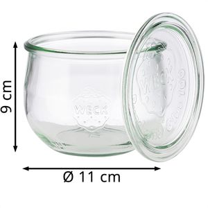 Produktbild für Einmachglas APS Weck-Glas, mit Glasdeckel