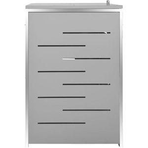 Produktbild für Mülltonnenbox vidaXL 149560, Edelstahl