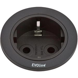 Einbausteckdose EVOline One, mit 3m Kabel