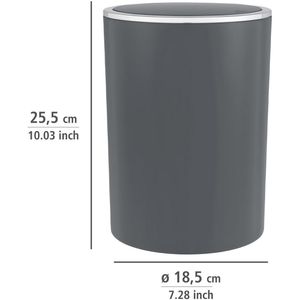 Produktbild für Mülleimer Wenko Inca, anthrazit