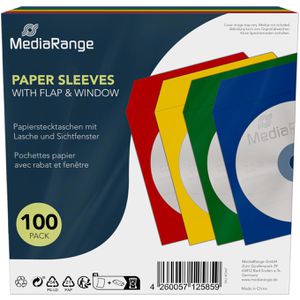 Produktbild für CD-Hüllen MediaRange BOX67, 124 x 124 mm