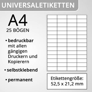 Produktbild für Universaletiketten Herma 5052 Premium, weiß