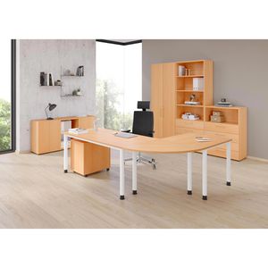 Produktbild für Kommode Hammerbacher 928S4, buche / graphit