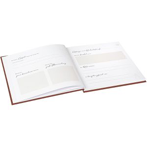 Produktbild für Gästebuch Goldbuch 50043 Blütenliebe, bordeaux