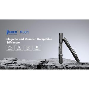Produktbild für Taschenlampe Wuben PL01, LED, aufladbar