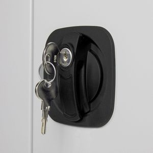 Produktbild für Mehrzweckschrank ADB 40689, abschließbar, lichtgrau