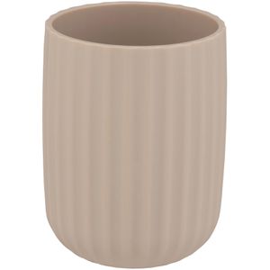 Produktbild für Zahnputzbecher Wenko Agropoli, beige, aus Kunststoff