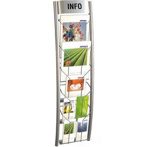 Produktbild für Prospekthalter Kerkmann 6980, Filio II, alusilber