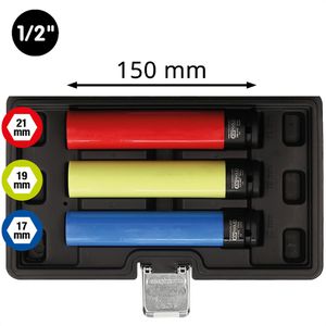 Produktbild für Steckschlüssel KS-Tools 515.0865, 3-teilig