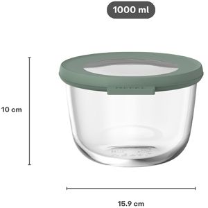 Produktbild für Frischhaltedose Mepal Cirqula rund, aus Glas