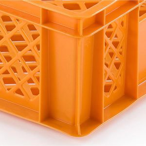 Produktbild für Eurobox Alutec Bäckerkiste, orange, 29 Liter, lebensmittelecht