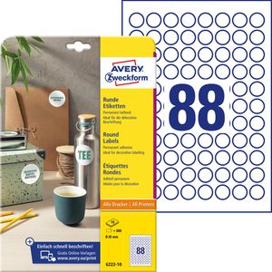 Universaletiketten Zweckform 6222-10, weiß