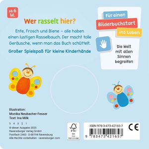 Produktbild für Spielbuch Ravensburger 42165, Meine bunten Ri-Ra-Rasseltiere