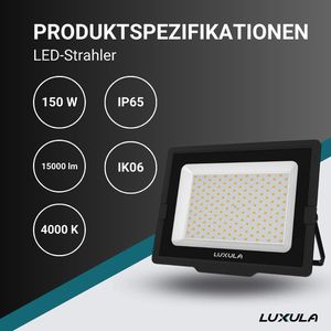 Produktbild für LED-Außenstrahler Luxula LX400115, IP65 wasserdicht