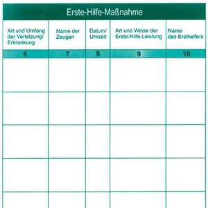 Produktbild für Verbandbuch Leina-Werke 59011, gemäß DSGVO und DGUV