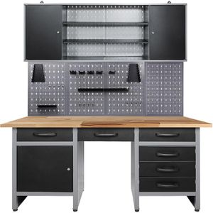 Werkbank Ondis24 Harry, schwarz, 3-teilig