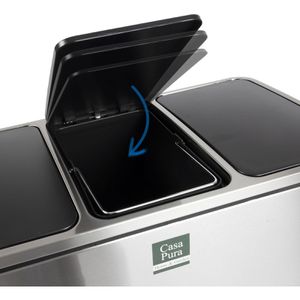 Produktbild für Mülleimer Casa-Pura Felix, silber