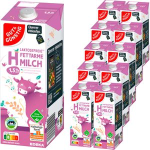 Milch Gut&Günstig fettarme H-Milch, Fettgehalt 1,5%