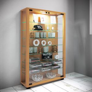 Produktbild für Glasvitrine VCM Lumo Mini, stehend