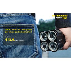 Produktbild für Taschenlampe Nitecore TM28 Tiny Monster, aufladbar