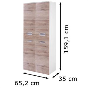 Produktbild für Badschrank Schildmeyer Mars 700863, eiche / weiß