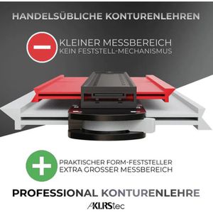 Produktbild für Konturenlehre KLRStec HB-VS1G-RPJI mit Feststeller