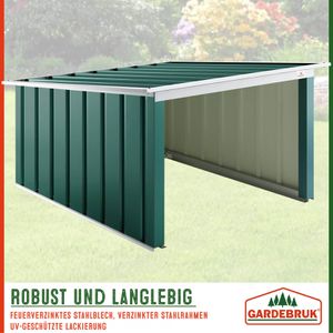 Produktbild für Mähroboter-Garage Gardebruk 109177, grün, aus Metall