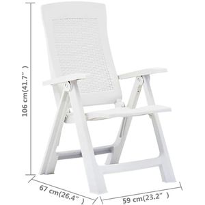Produktbild für Gartenstuhl vidaXL 48760, Kunststoff