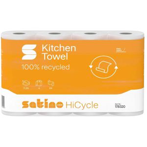 Produktbild für Küchenrolle Satino HiCycle 178320, 3-lagig