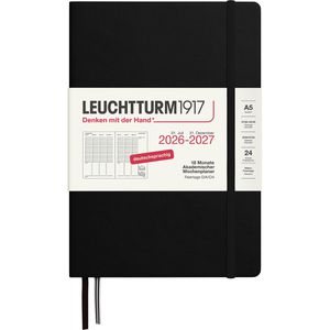 Produktbild für Buchkalender Leuchtturm1917 Akademischer Wochenplaner, 2026/27