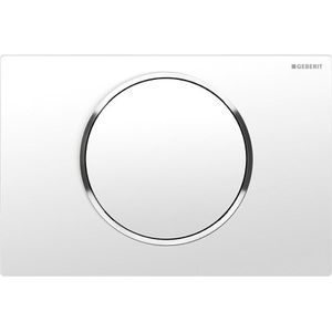 Betätigungsplatte Geberit Sigma10, weiß/verchromt