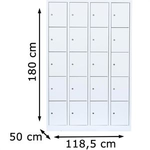Produktbild für Schließfachschrank ClassiX X-520547, weiß