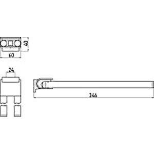 Produktbild für Handtuchhalter Emco System 2 355000135, silber