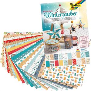 Motivpapier Folia 49049 Winterzauber, 24 x 34 cm