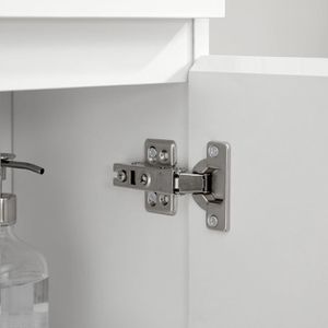 Produktbild für Badschrank Vasagle BBK140W01, mit 4 Füßen, weiß