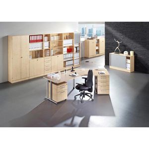 Produktbild für Anbautisch Hammerbacher LA 60, ahorn