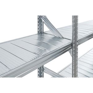 Produktbild für Schwerlastregal GEWE 410G4R, 4 Metallböden
