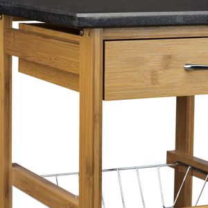 Produktbild für Küchenwagen Relaxdays ALFRED S, braun