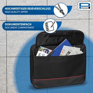 Produktbild für Laptoptasche Pedea Trendline Starterset, schwarz