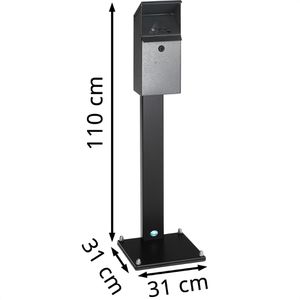 Produktbild für Aschenbecher VAR WH41, 12082, für Outdoor, mit Dach