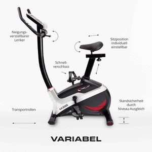 Produktbild für Ergometer Christopeit AX 4000 9 kg Schwungmasse, Upright-Bike