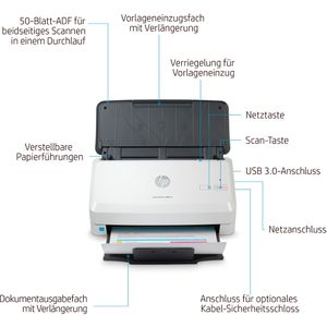 Produktbild für Scanner HP ScanJet Pro 2000 s2, bis A4