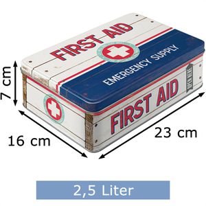 Produktbild für Vorratsdose Nostalgic-Art First Aid Blue