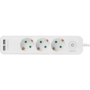 Produktbild für Steckdosenleiste LogiLink LPS248U, 1,5m Kabel