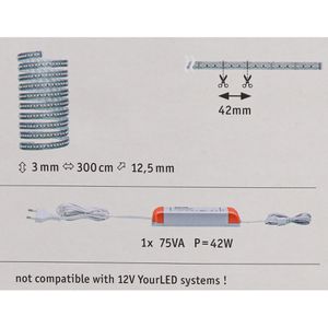 Produktbild für LED-Streifen Paulmann Max Led 1000, dimmbar, warmweiß