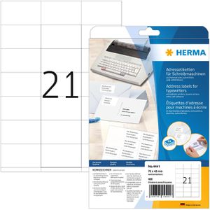 Adressetiketten Herma 4441, weiß