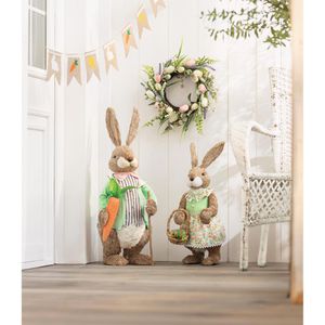 Produktbild für Osterdeko Frank-Flechtwaren 514042, Frau Hase XL