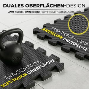 Produktbild für Bodenschutzmatte bemaxx AntislipX Puzzlematte, anthrazit
